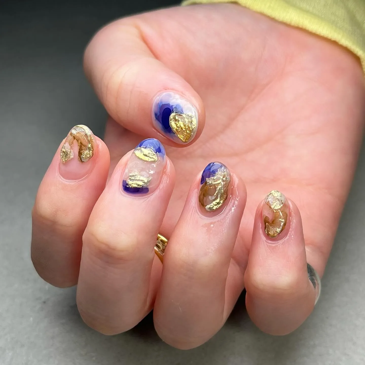 Bright blue♡鮮やかブルー￤横浜ニュアンスネイルサ...