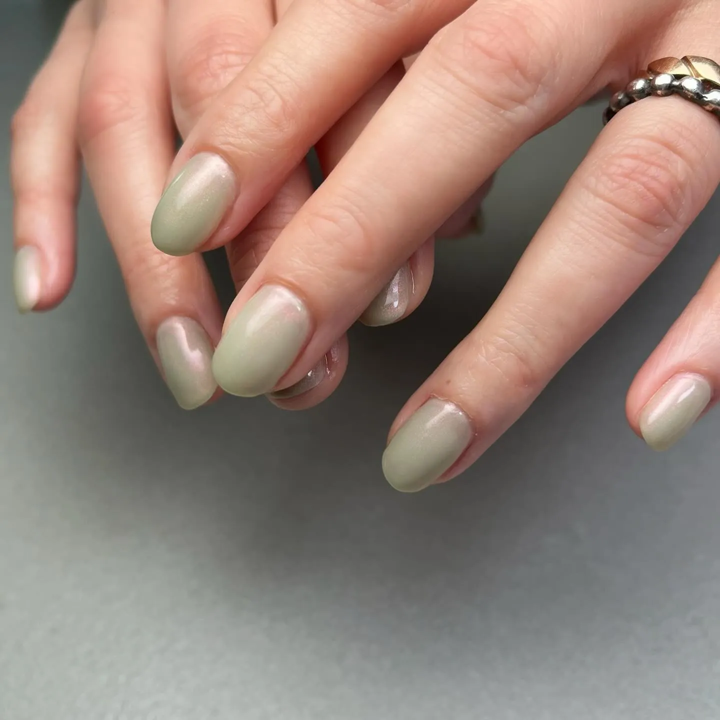PerlGREEN♡ワンカラーネイル￤横浜ニュアンスネイルサ...