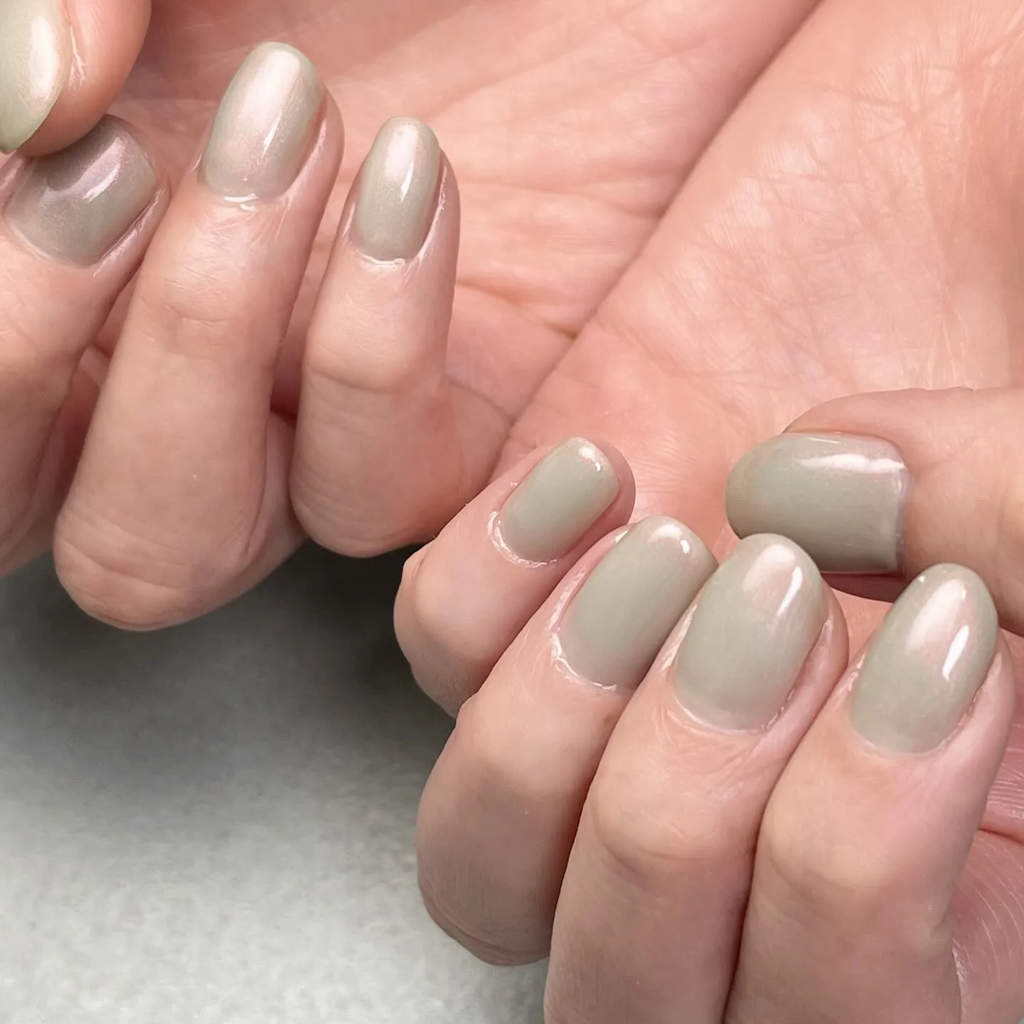 PerlGREEN♡ワンカラーネイル￤横浜ニュアンスネイルサ...