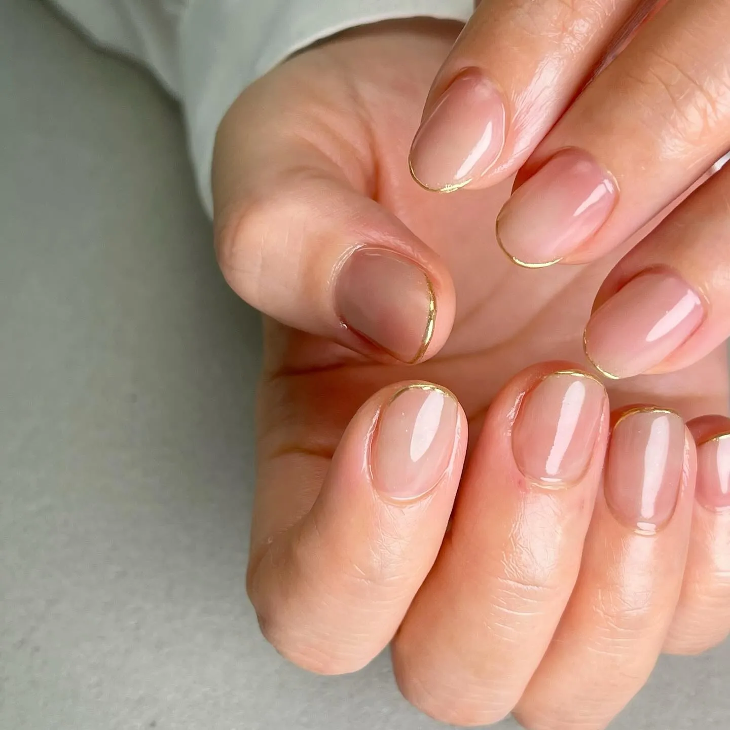 mirrorFrench♡極細ミラーフレンチ￤横浜ニュアンス...