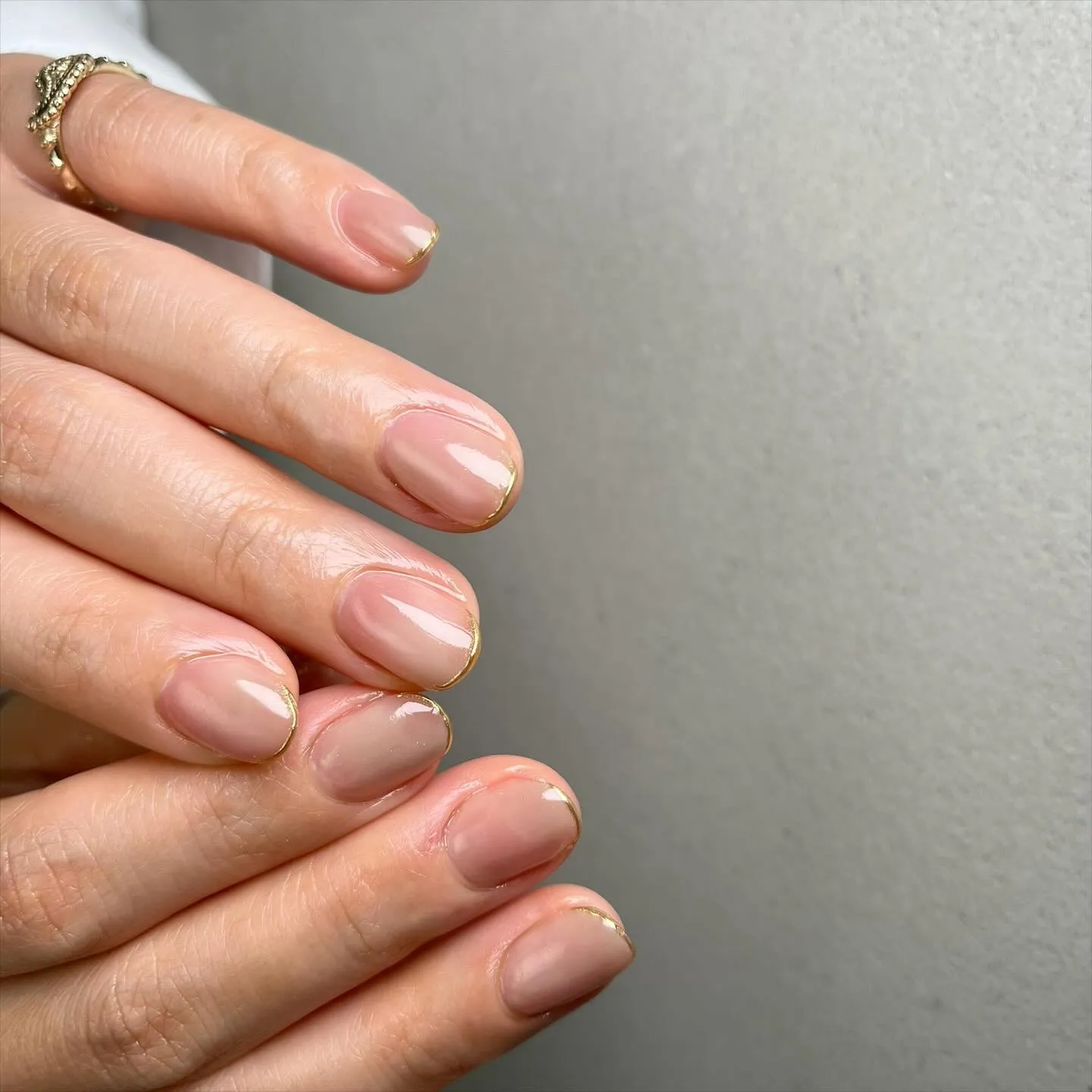 mirrorFrench♡極細ミラーフレンチ￤横浜ニュアンス...