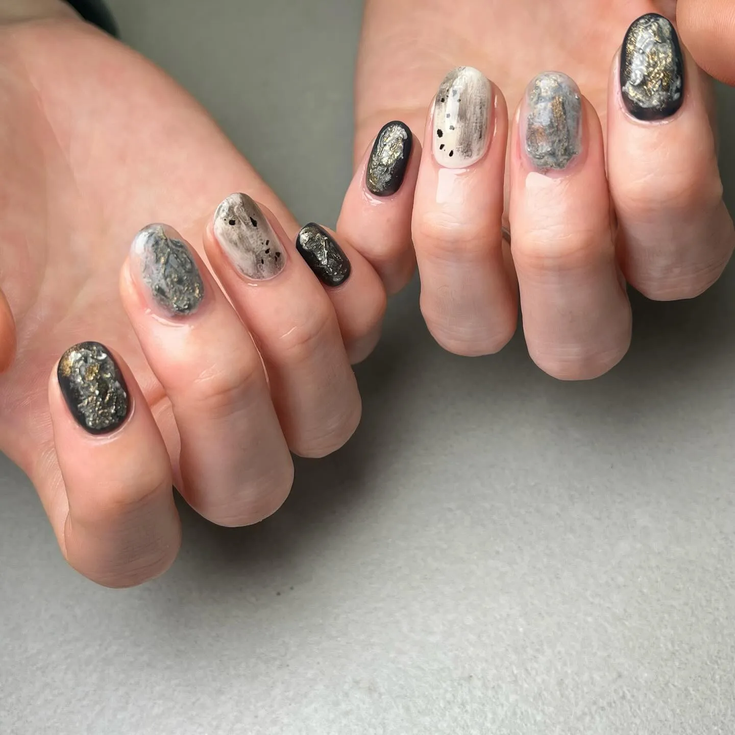 industrial♡ダークネイル￤横浜ニュアンスネイルサロ...