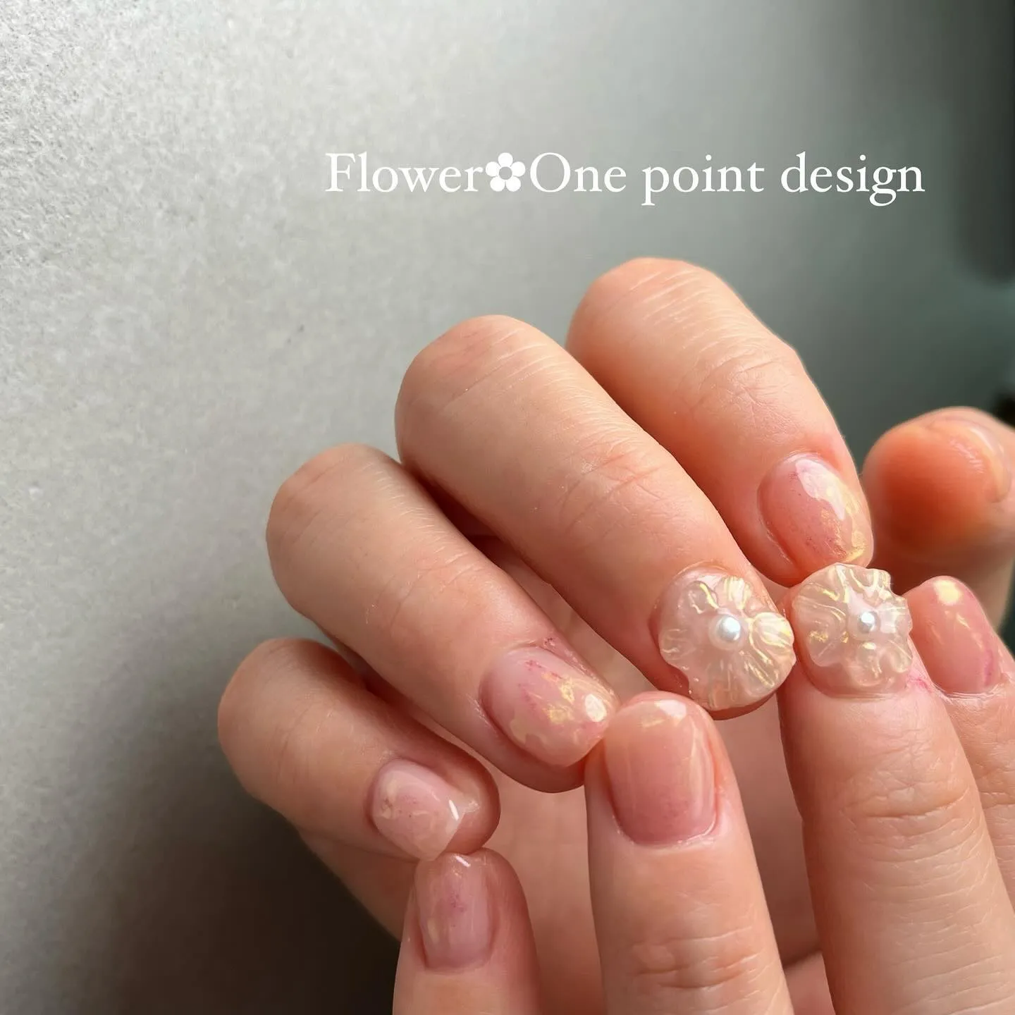 Flower‪✿ピンク×フラワーネイル￤横浜ニュアンスネイル...