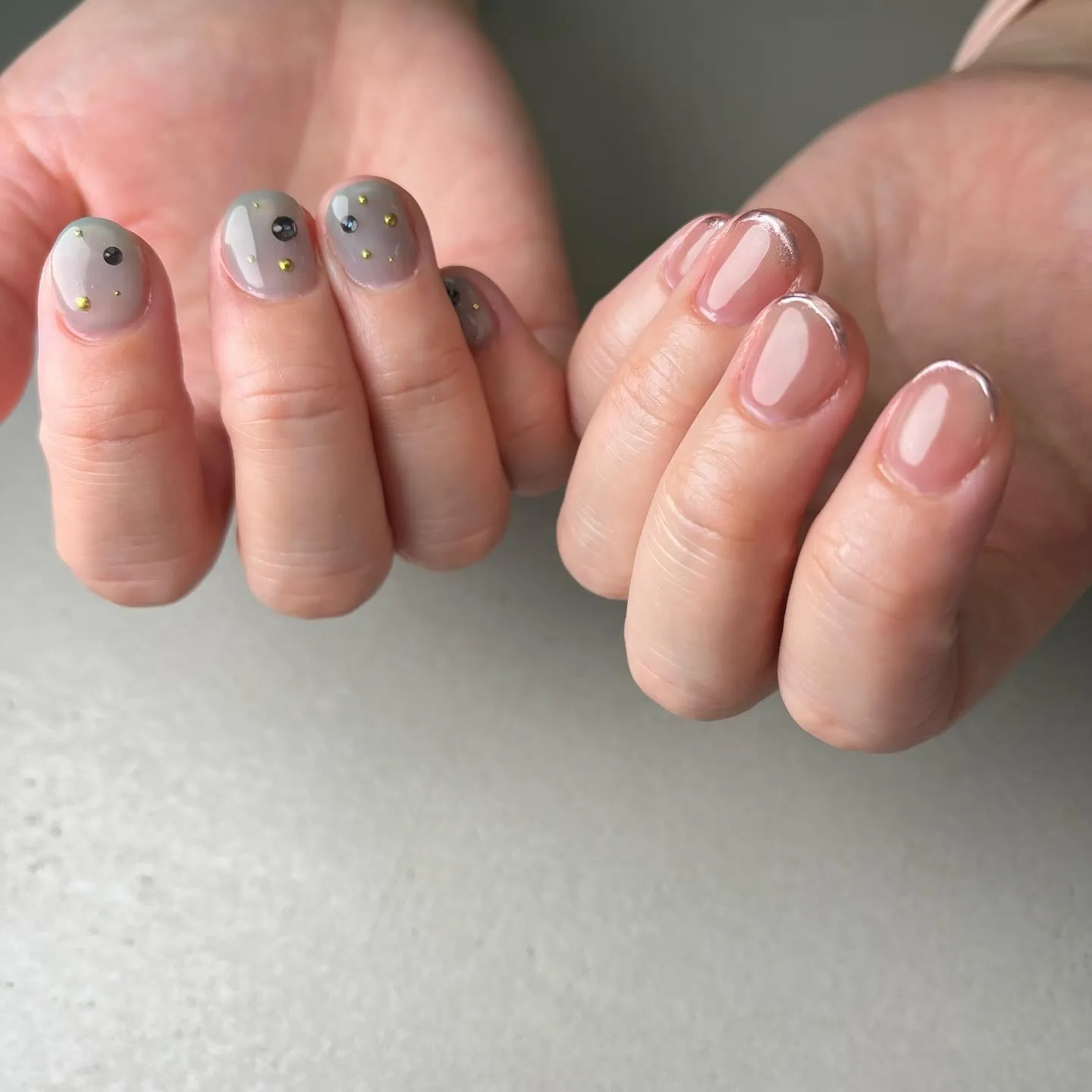 PINK＆BLUE♡推しカラーネイル￤横浜ニュアンスネイルサ...