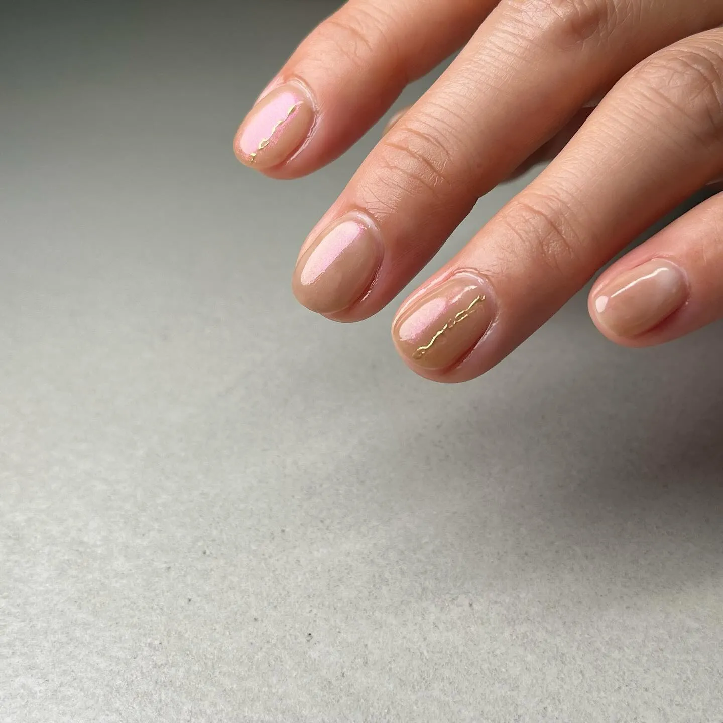 PINK＆beige♡シンプル￤横浜ニュアンスネイルサロン