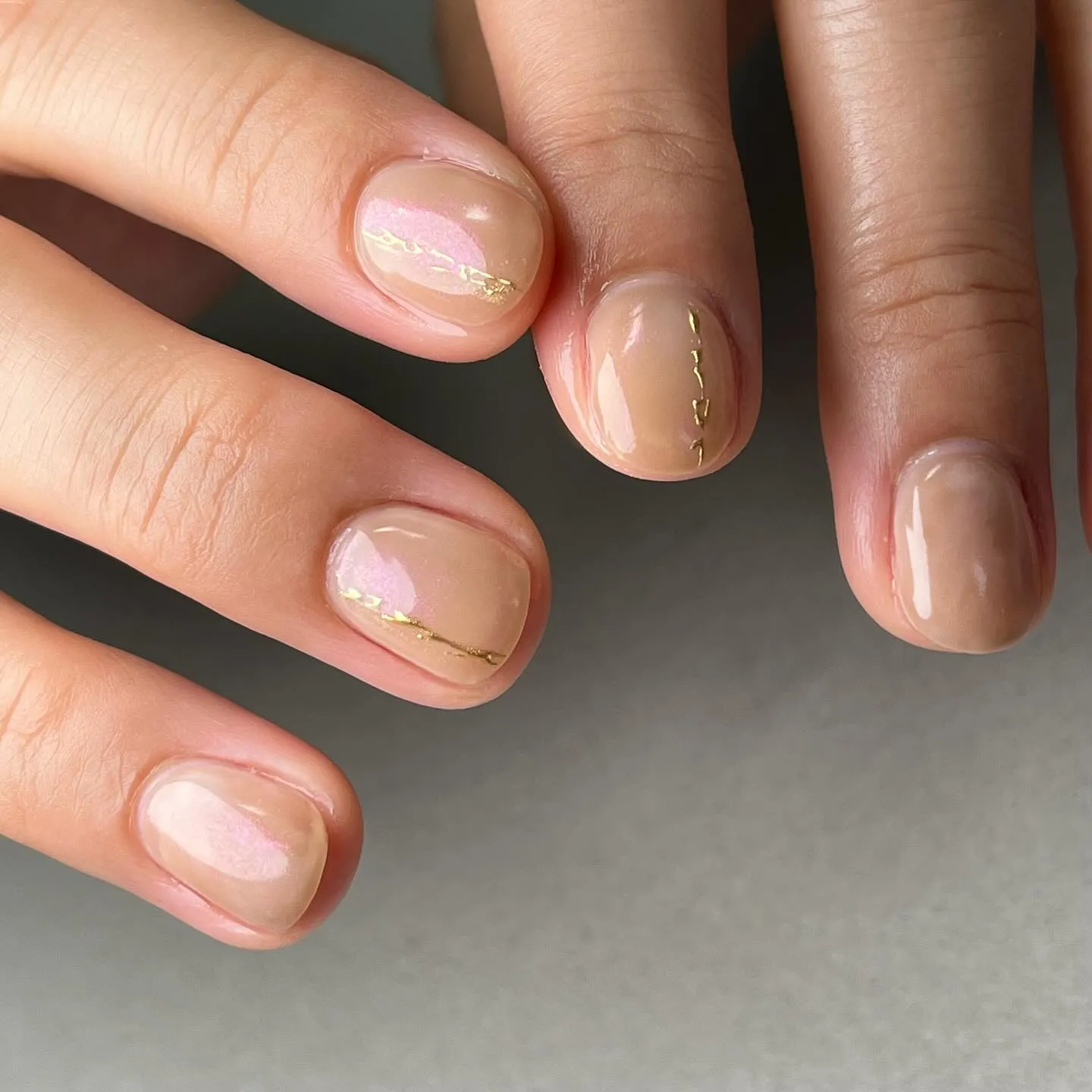 PINK＆beige♡シンプル￤横浜ニュアンスネイルサロン