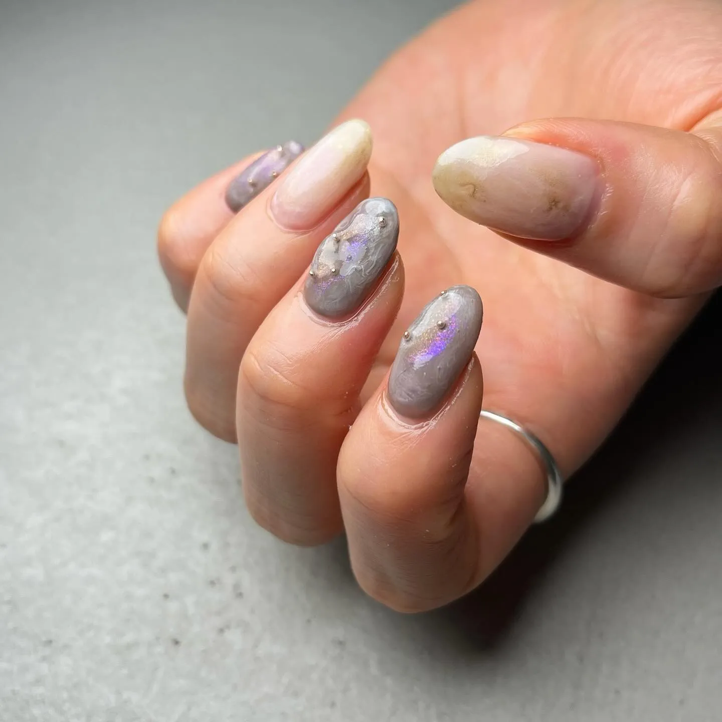 asymmetry♡左右非対称ネイル￤横浜ニュアンスネイルサ...