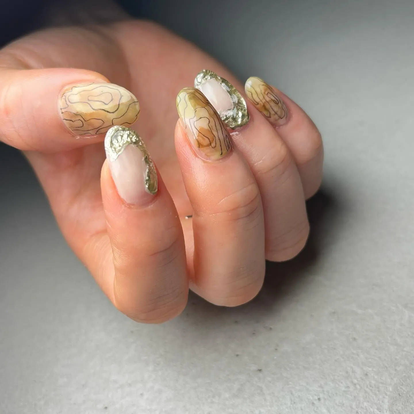asymmetry♡左右非対称ネイル￤横浜ニュアンスネイルサ...