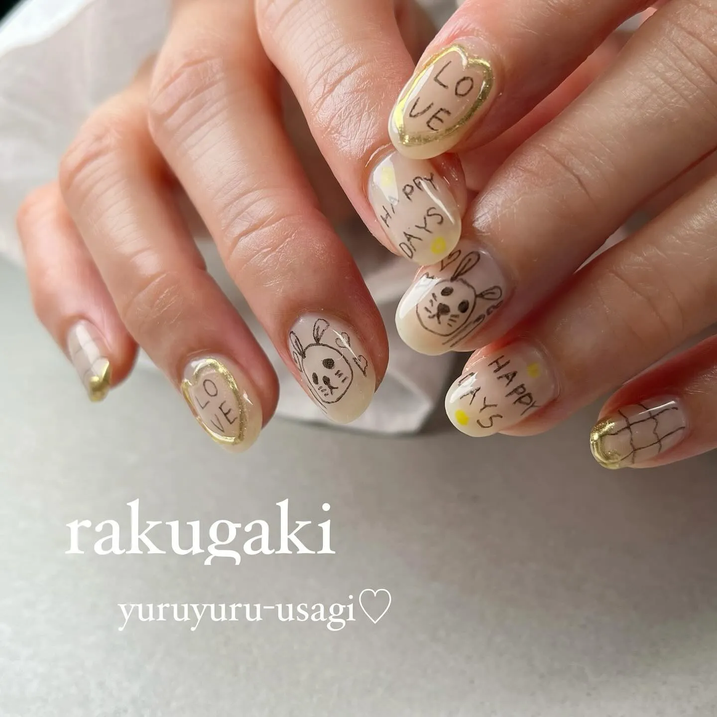 rakugaki♡落書きネイル𓂃 ✍︎￤横浜ニュアンスネイル...