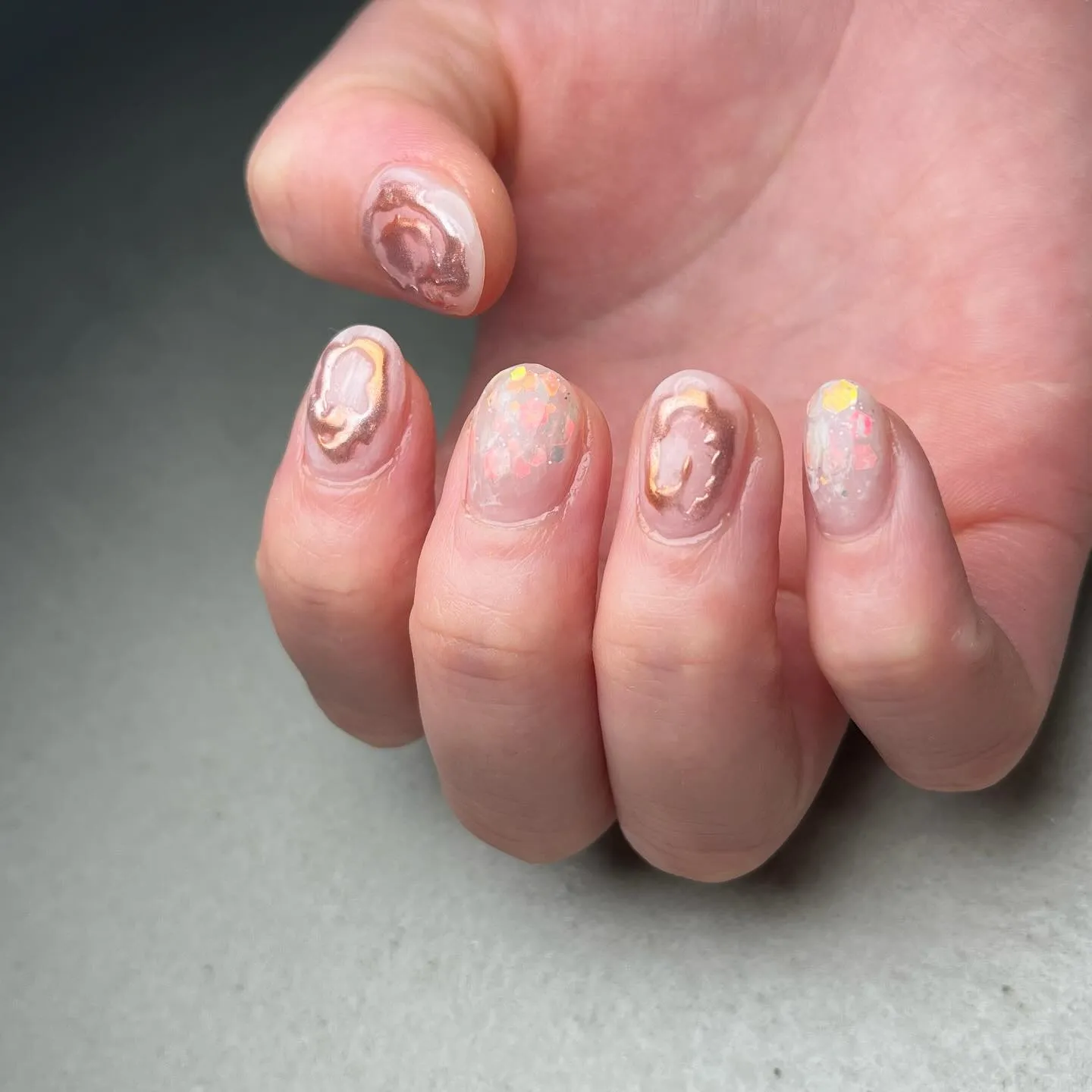 asymmetry♡左右非対称ネイル￤横浜ニュアンスネイルサ...