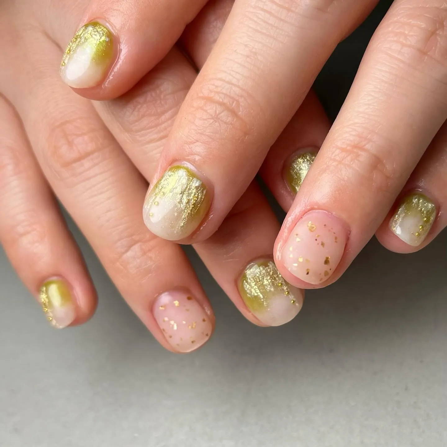 lightgreen⋆⸜💚⸝‍⋆横浜ニュアンスネイルサロン