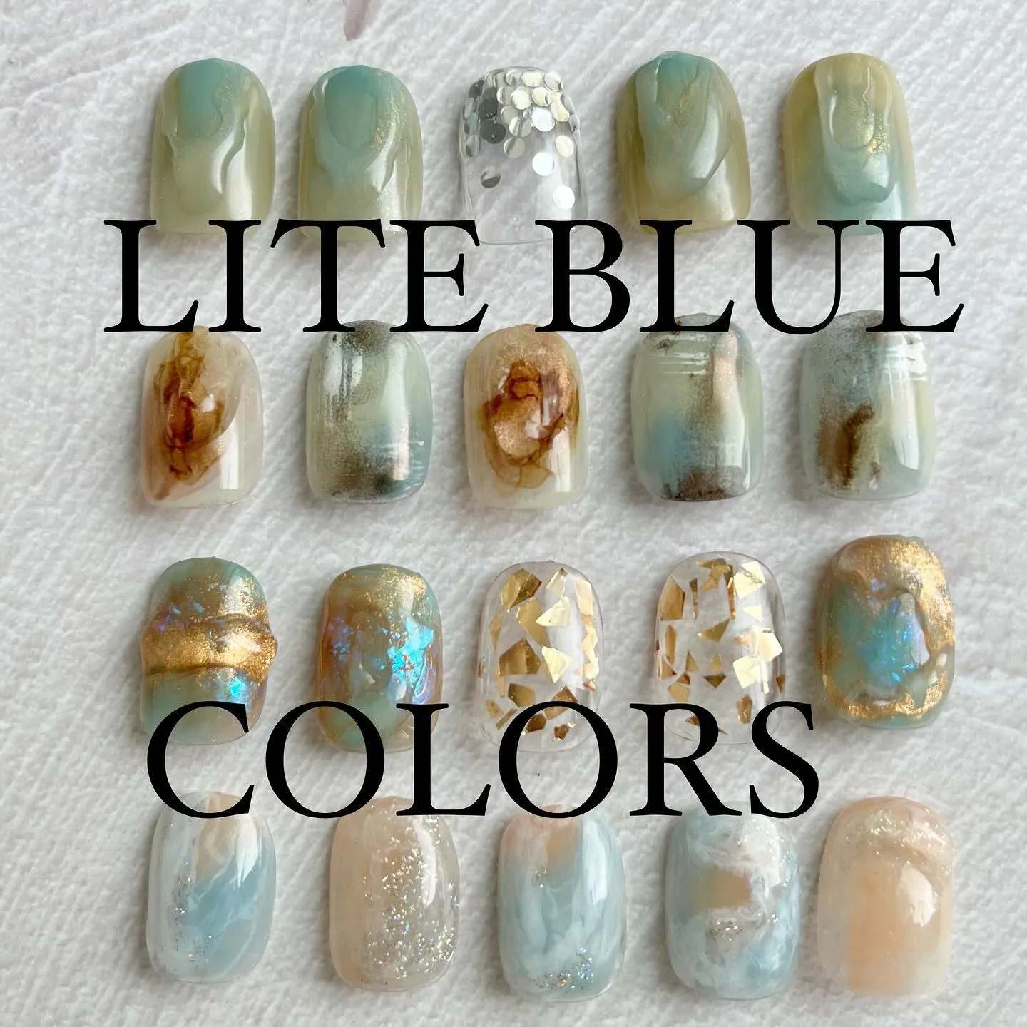 LITE BLUE🩵水色￤横浜ニュアンスネイルサロン