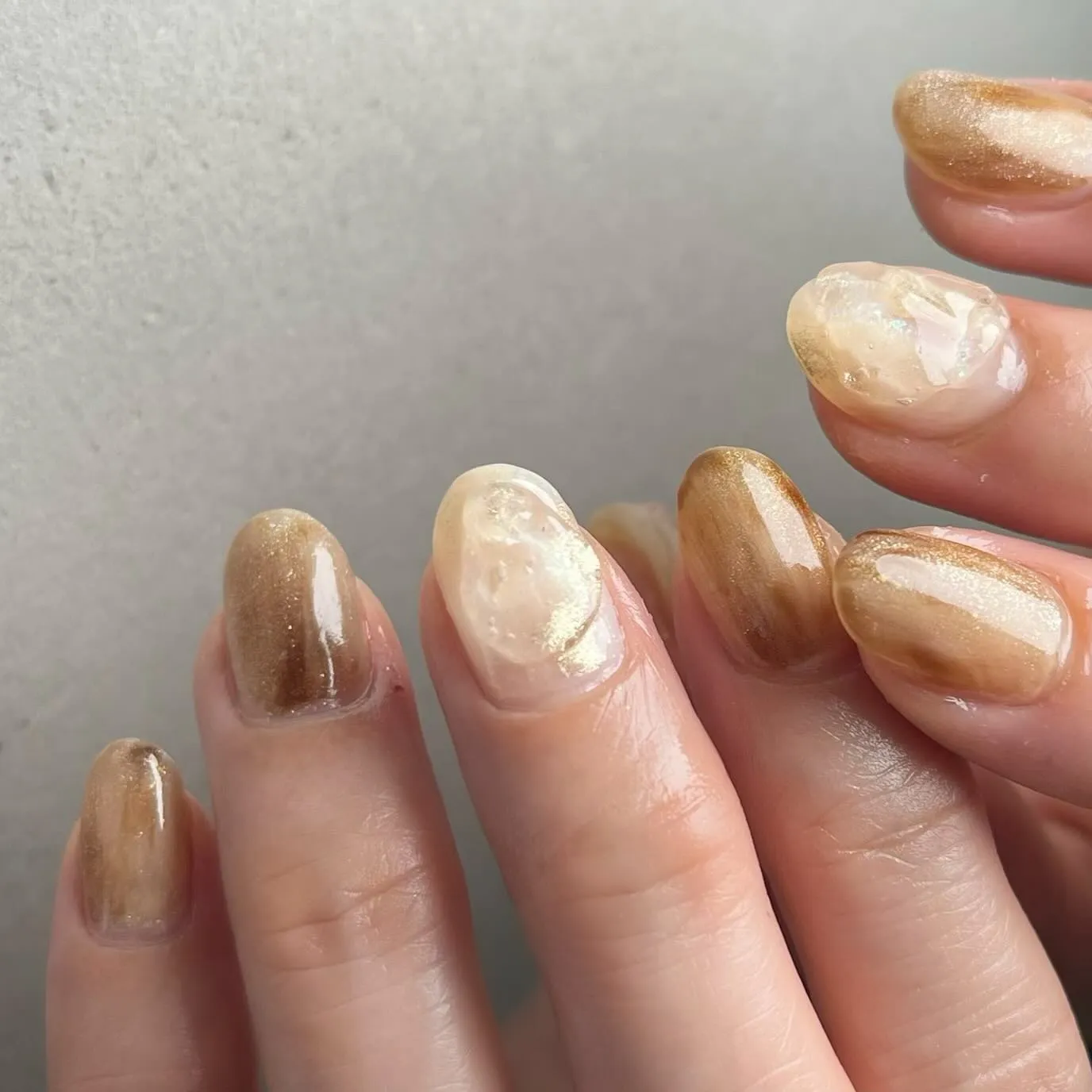 BRAUN♡カフェラテ￤横浜ニュアンスネイルサロン