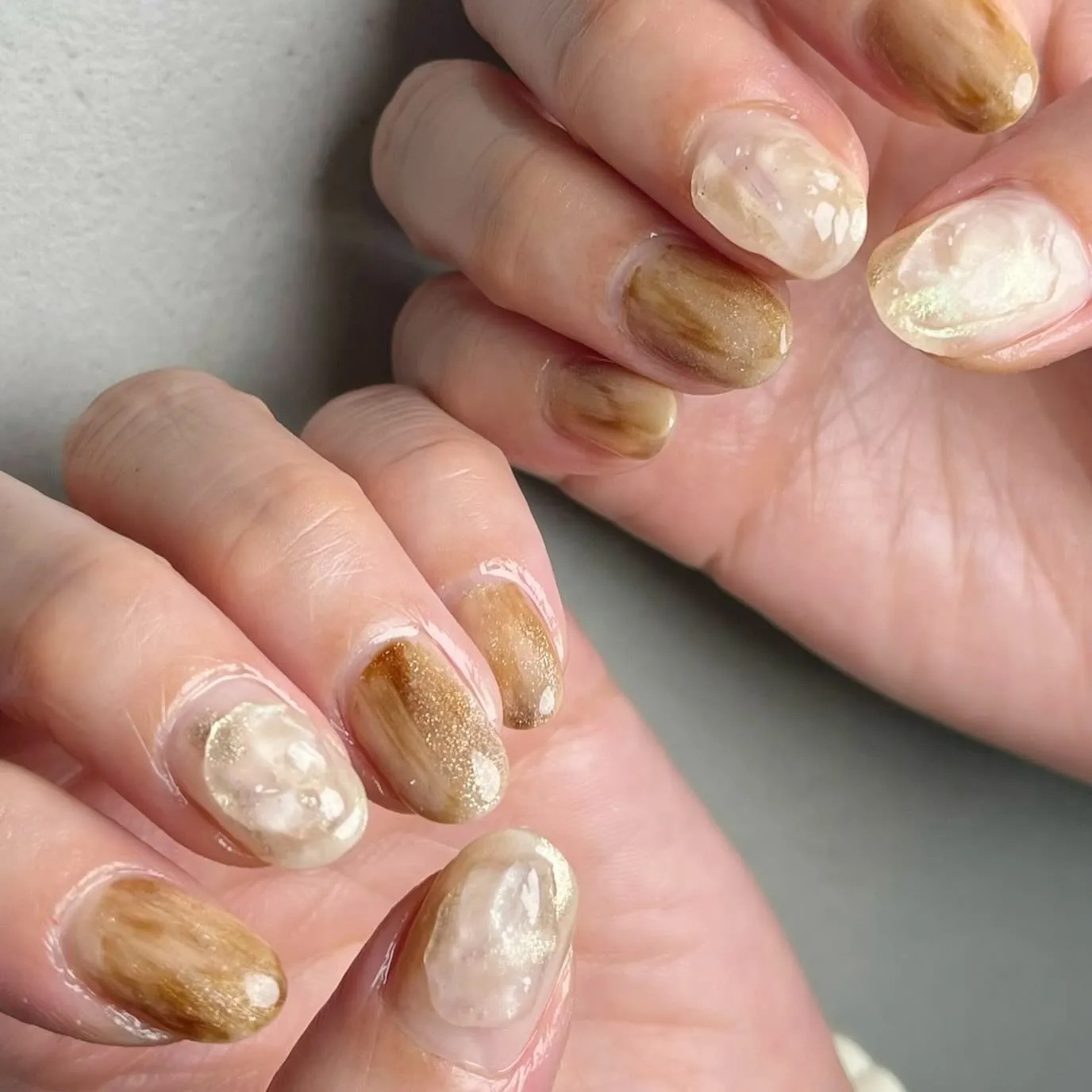BRAUN♡カフェラテ￤横浜ニュアンスネイルサロン