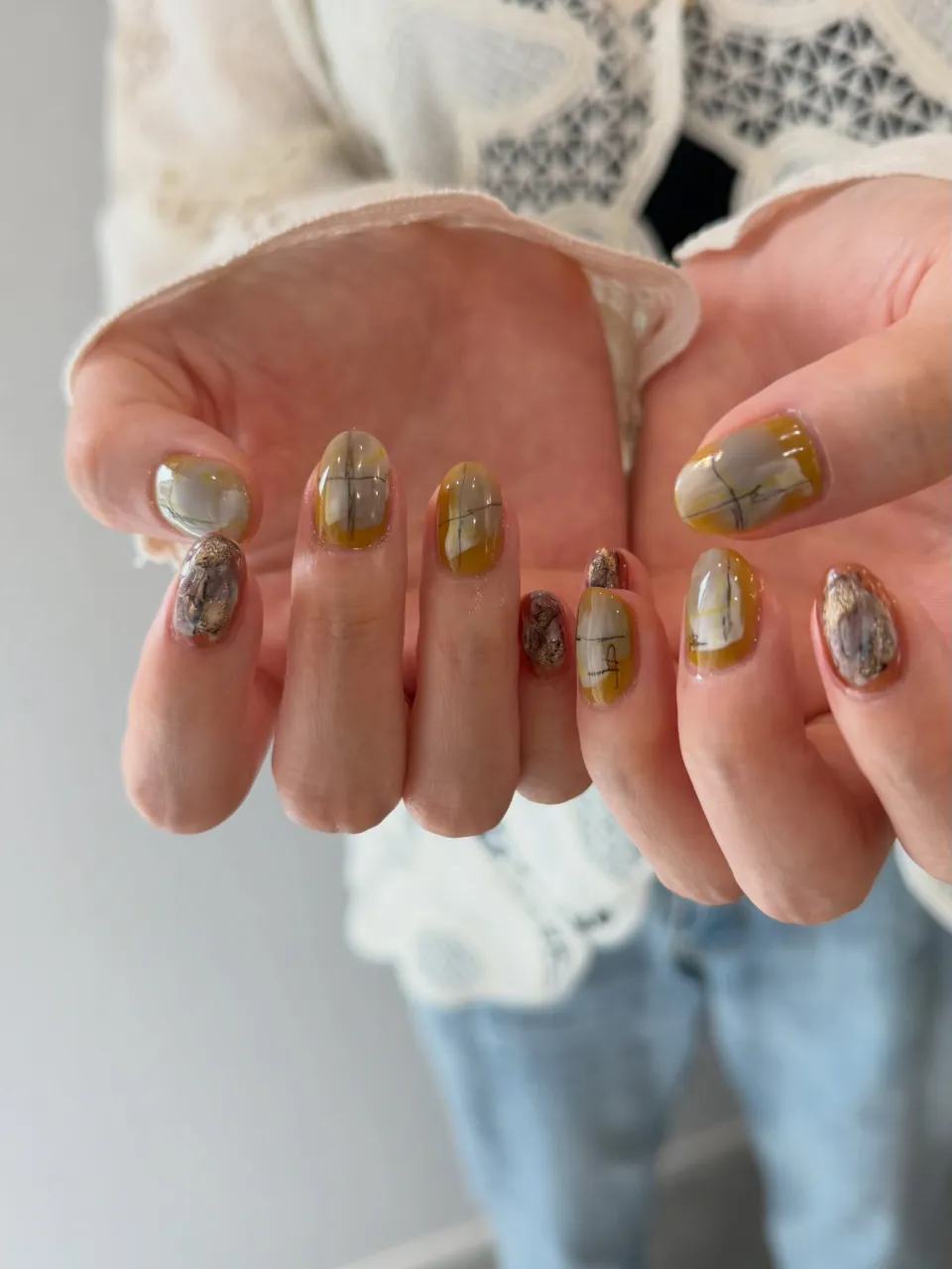 yellow × brown