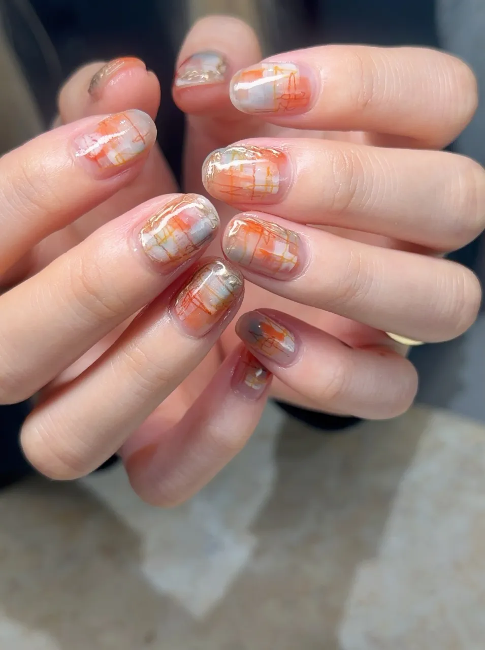 優しいオレンジふんわり☺️