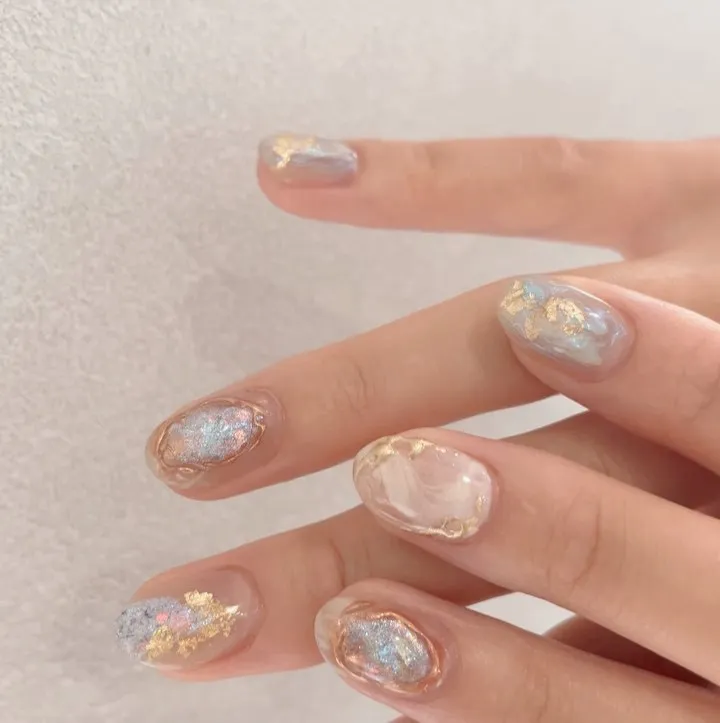 【横浜│港南区│プライベートサロン】宝石ネイル♪♪